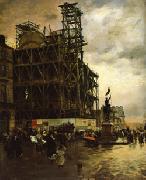 Giuseppe De Nittis The Place des Pyramides china oil painting reproduction